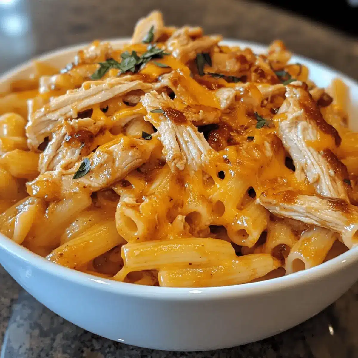 BBQ Chicken Mac and Cheese
