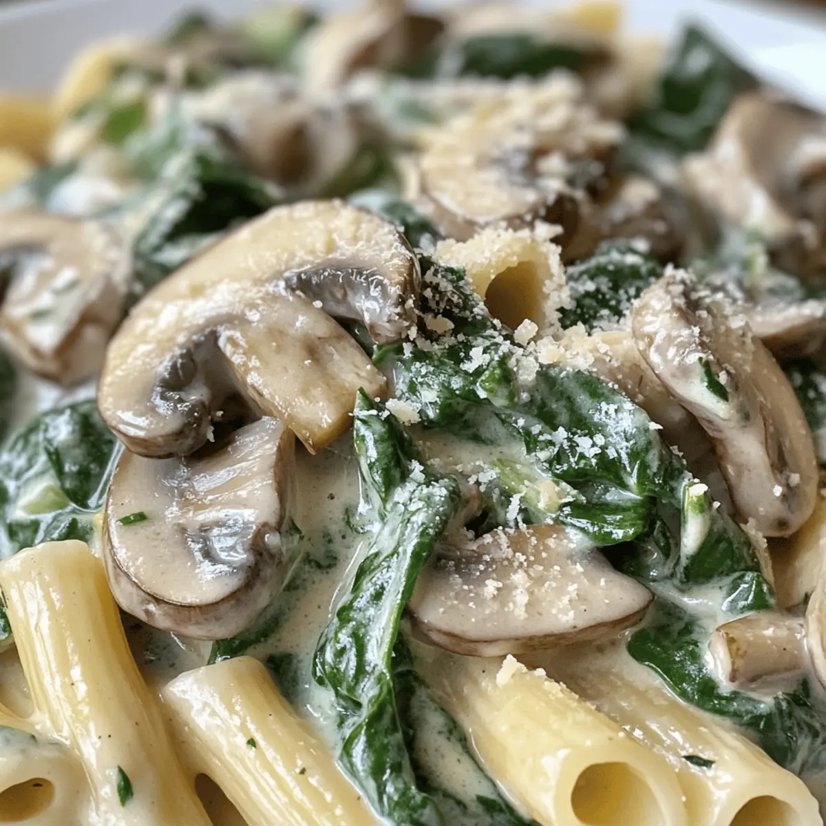 Spinach Mushroom Pasta