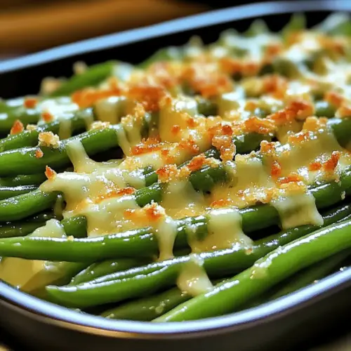 Cheesy Garlic Green Beans