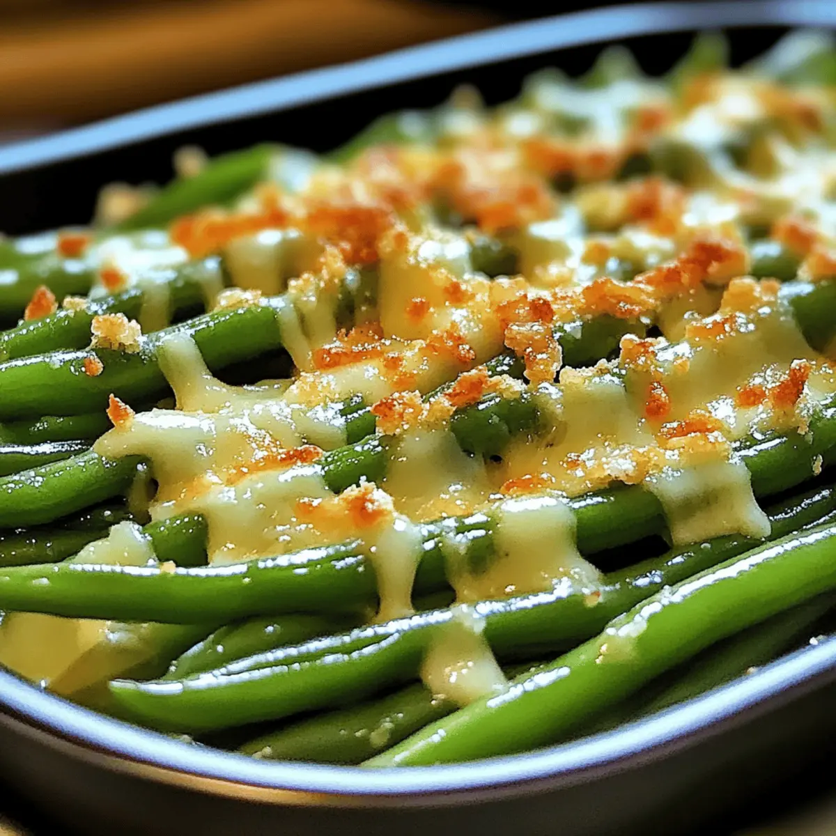 Cheesy Garlic Green Beans