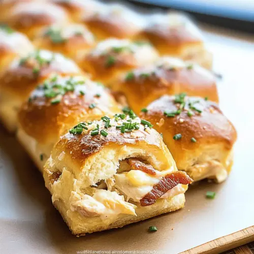 Chicken Bacon Ranch Pull Apart Rolls