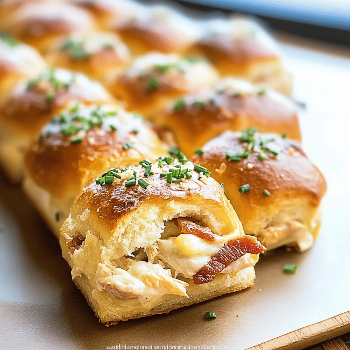 Chicken Bacon Ranch Pull Apart Rolls