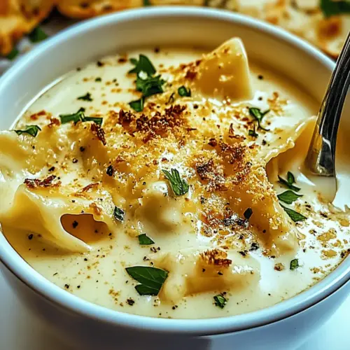 Creamy Alfredo Lasagna Soup