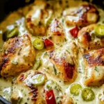 Creamy Pepperoncini Chicken Skillet