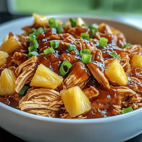 Easy Crockpot Pineapple BBQ Chicken