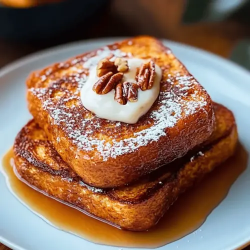 Pumpkin French Toast Breakfast
