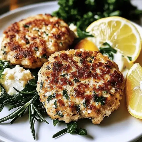 Rosemary Lemon Chicken Patties
