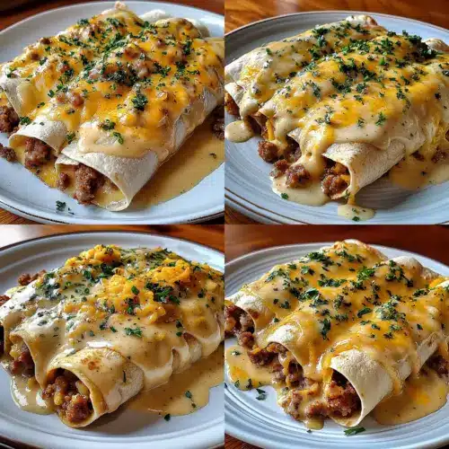 Southern Breakfast Enchiladas with Sausage Gravy