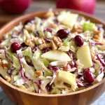 Zesty Apple Cranberry Coleslaw