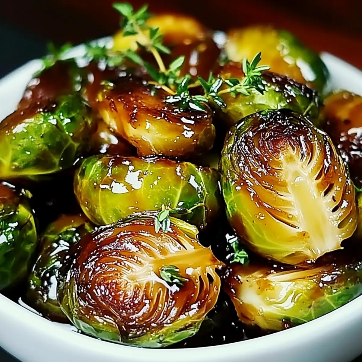 Honey Balsamic Brussels Sprouts