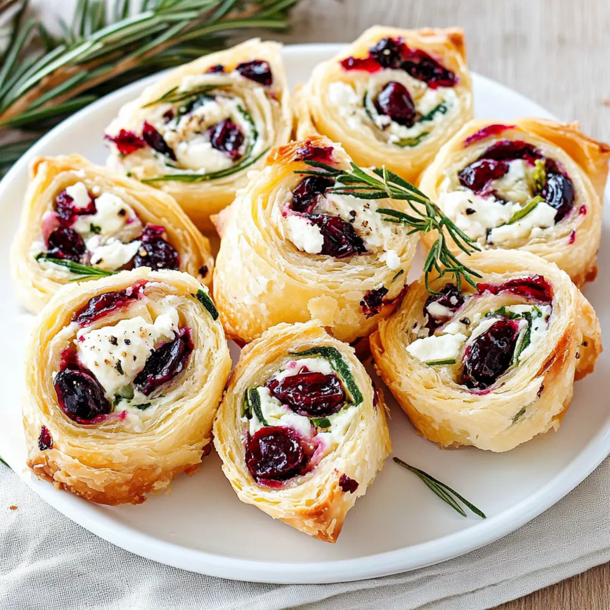 Cranberry Cream Cheese Pinwheels