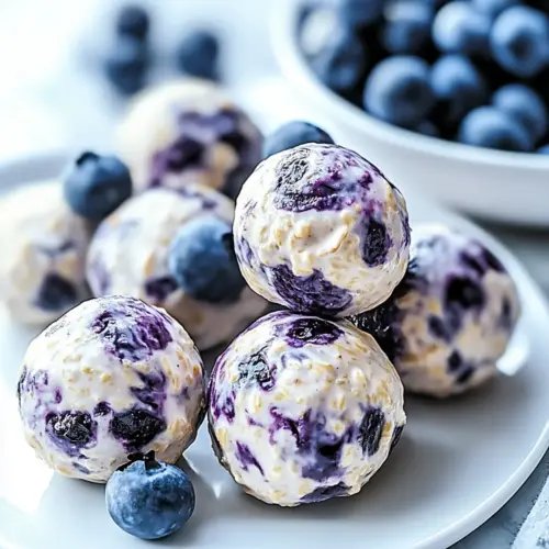 Blueberry Cheesecake Protein Bites
