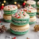 Christmas Tree Cake Macarons