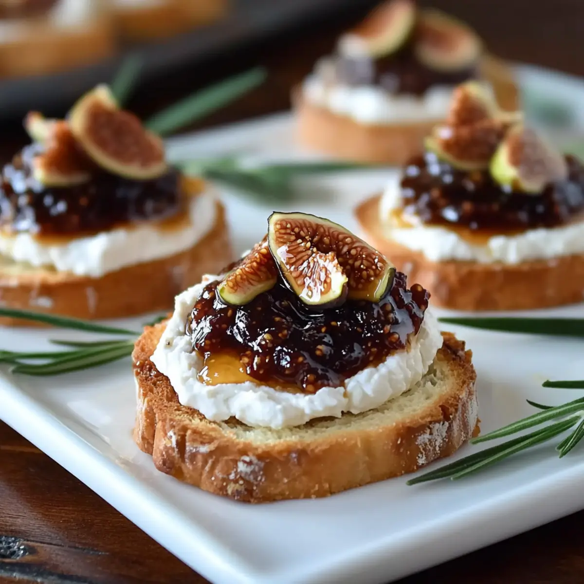 Goat Cheese Fig Jam Appetizer