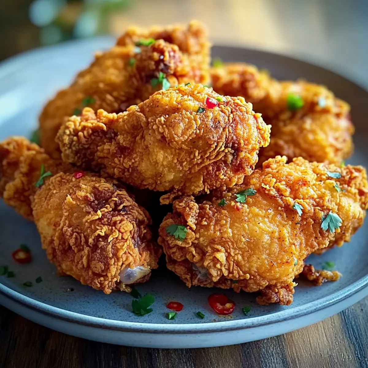 Crispy Spicy Buttermilk Fried Chicken Recipe