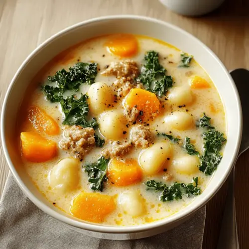 Butternut Squash Gnocchi Soup