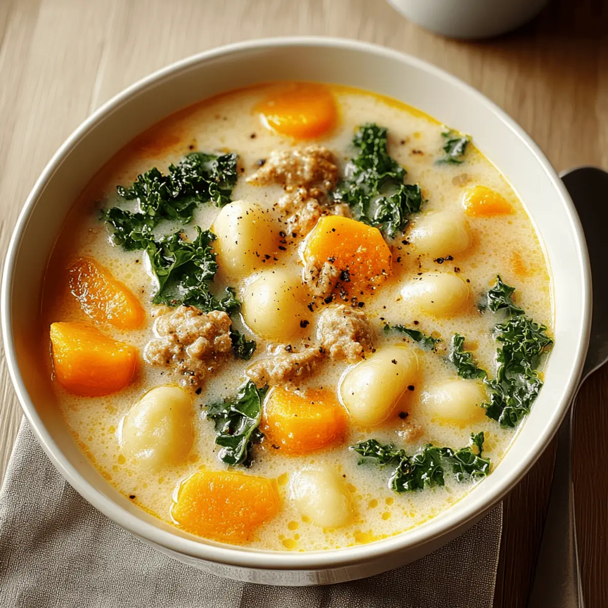 Butternut Squash Gnocchi Soup