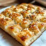 Crispy and Cheesy Garlic Parmesan Focaccia Bread