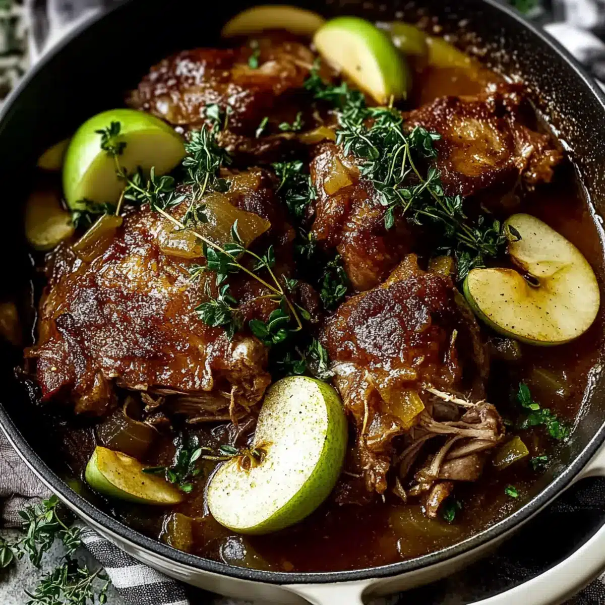 Apple Cider Braised Pork Shoulder Recipe