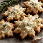Savory Rosemary-Parmesan Snowflake Cookies