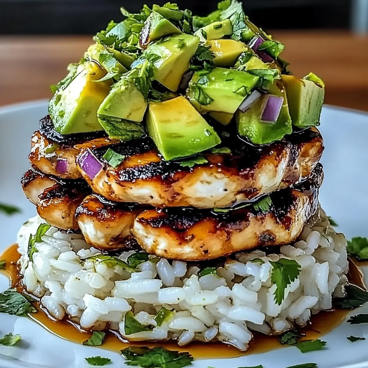 Tangy Honey Lime Chicken & Avocado Rice