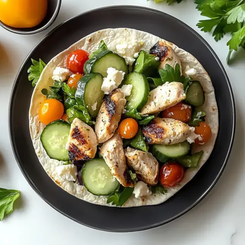 Mediterranean Chicken Wraps