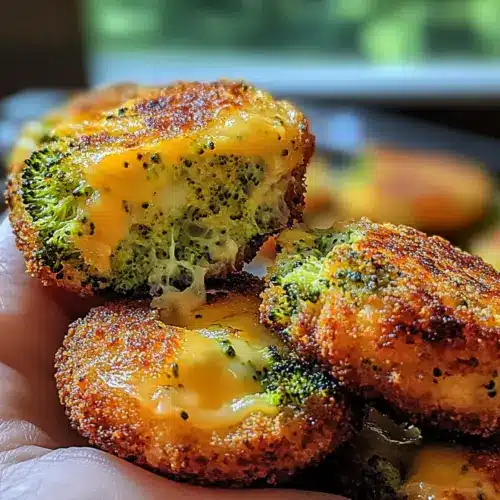Low Carb Crispy Broccoli Cheese Rounds