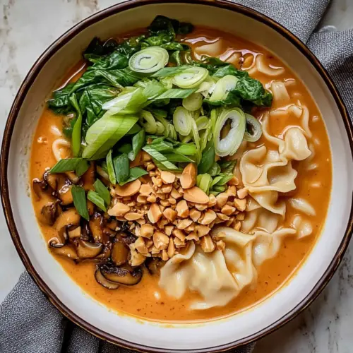 Gochujang Peanut Noodle Soup