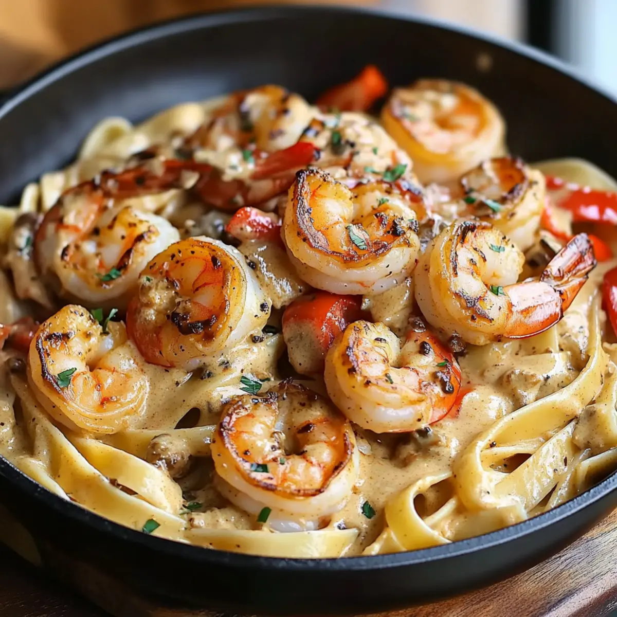 Blackened Shrimp Stroganoff