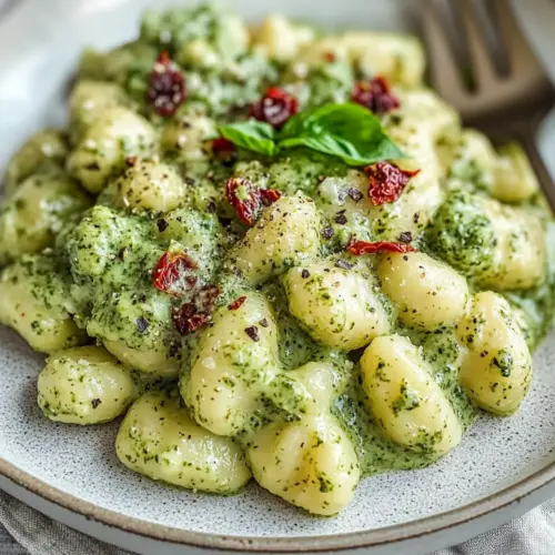 Creamy Vegan Pesto Gnocchi