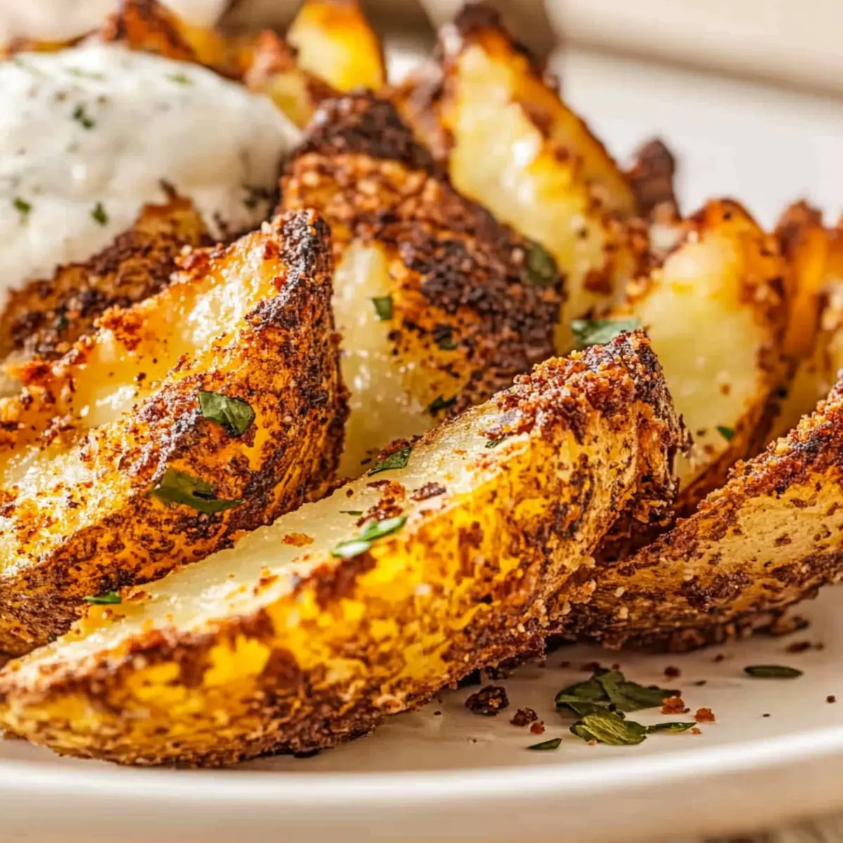 Seasoned Baked Potato Wedges
