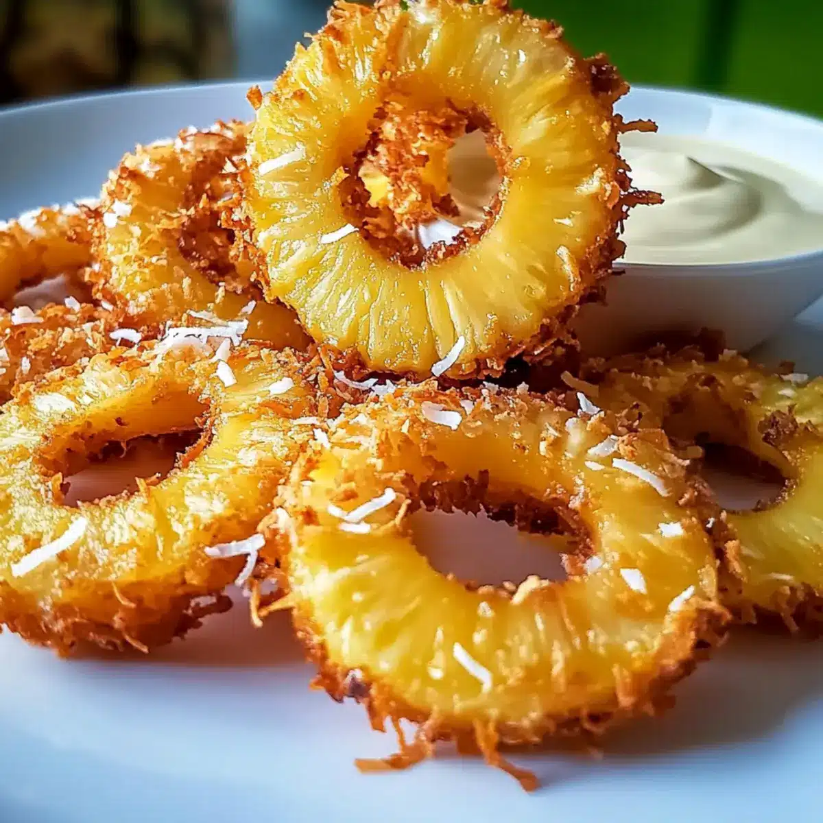 Rum-Soaked Fried Pineapple