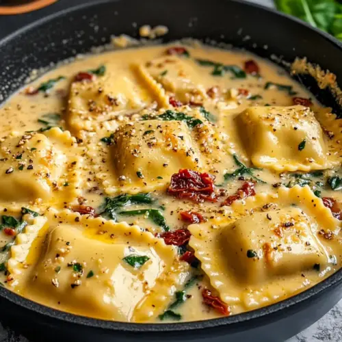 Creamy Tuscan Ravioli