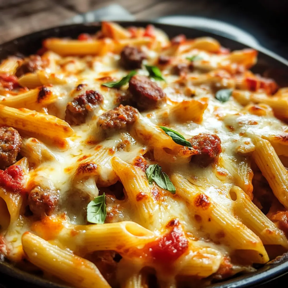 Italian Sausage Penne Casserole