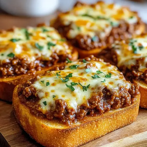 Sloppy Joe Garlic Bread