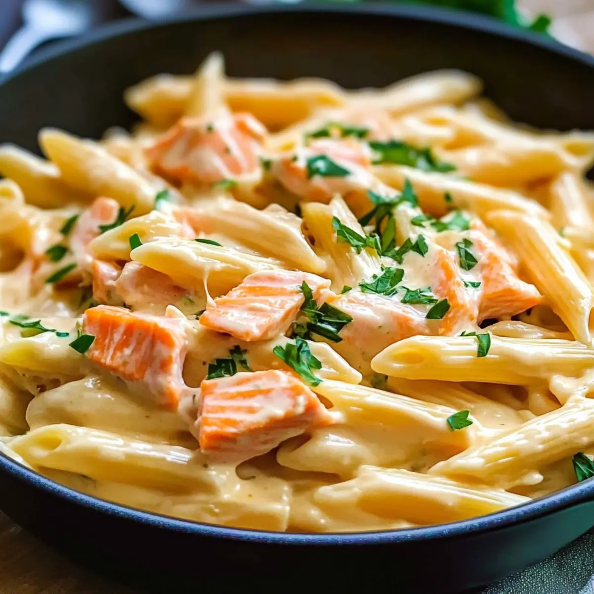 Easy Creamy Salmon Pasta