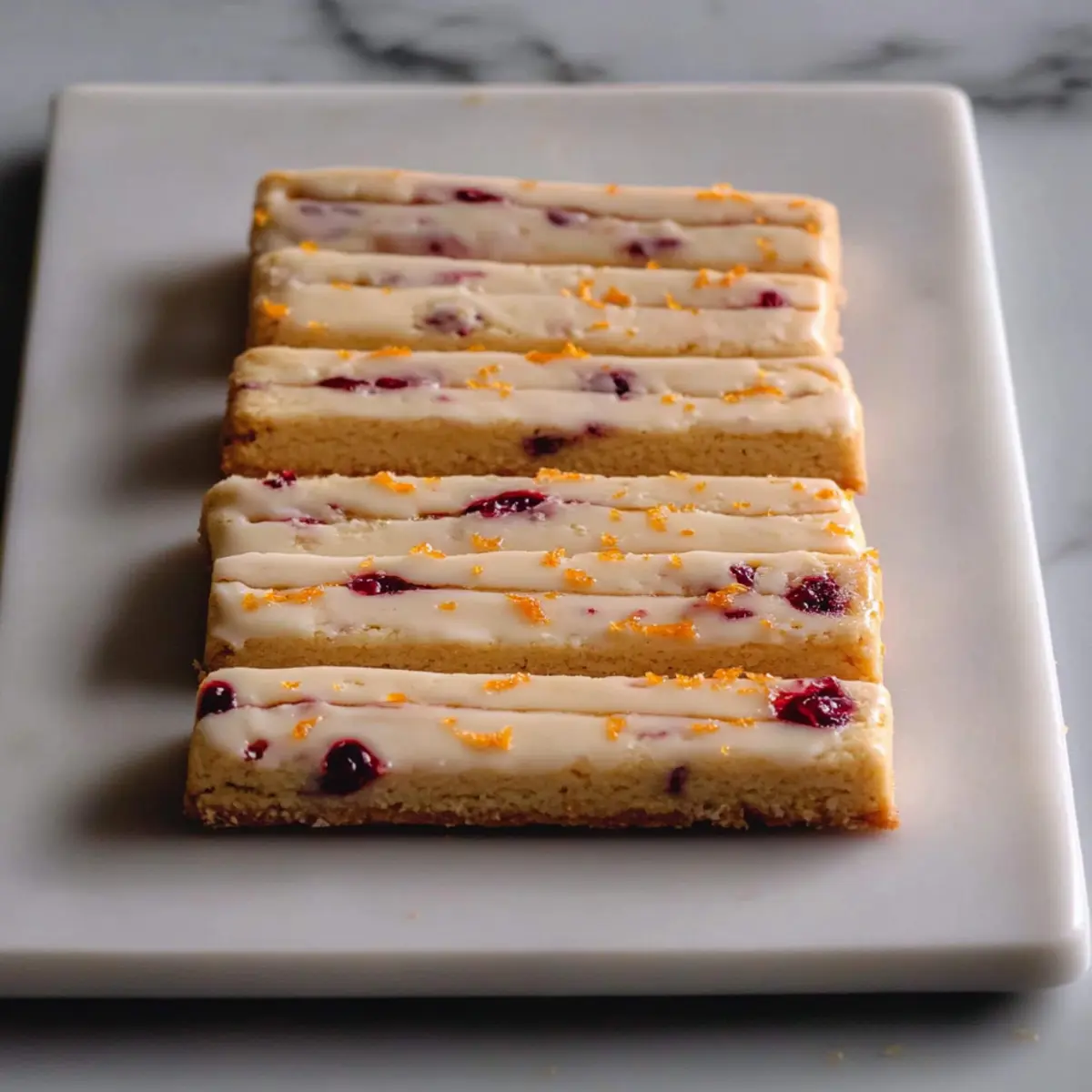 Orange Cranberry Shortbread Cookies