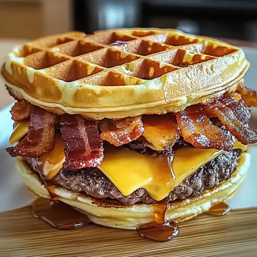 Maple Bacon Waffle Burger