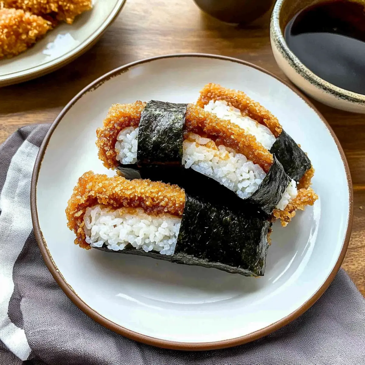 Chicken Katsu Musubi