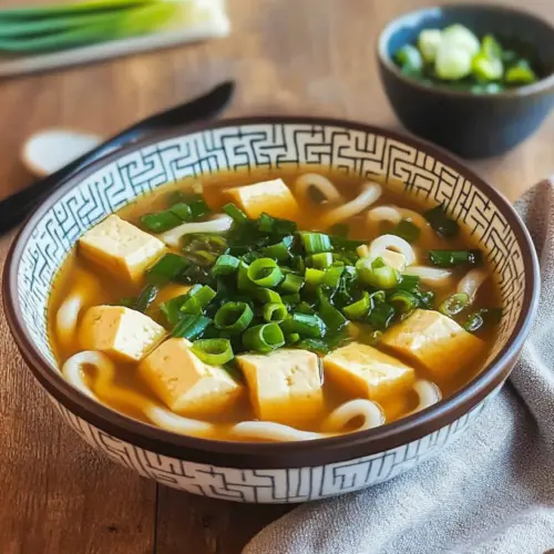 Miso Ginger Soup with Tofu