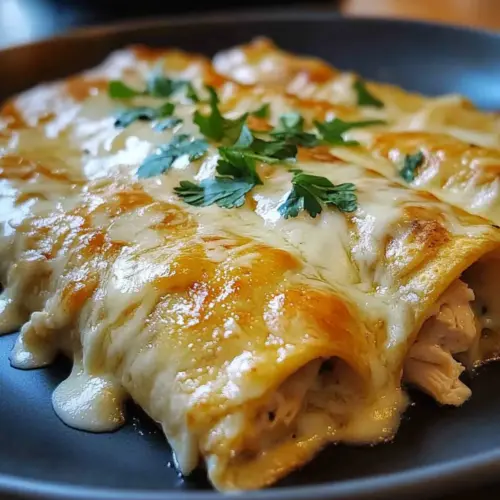 White Rotisserie Chicken Enchiladas Recipe