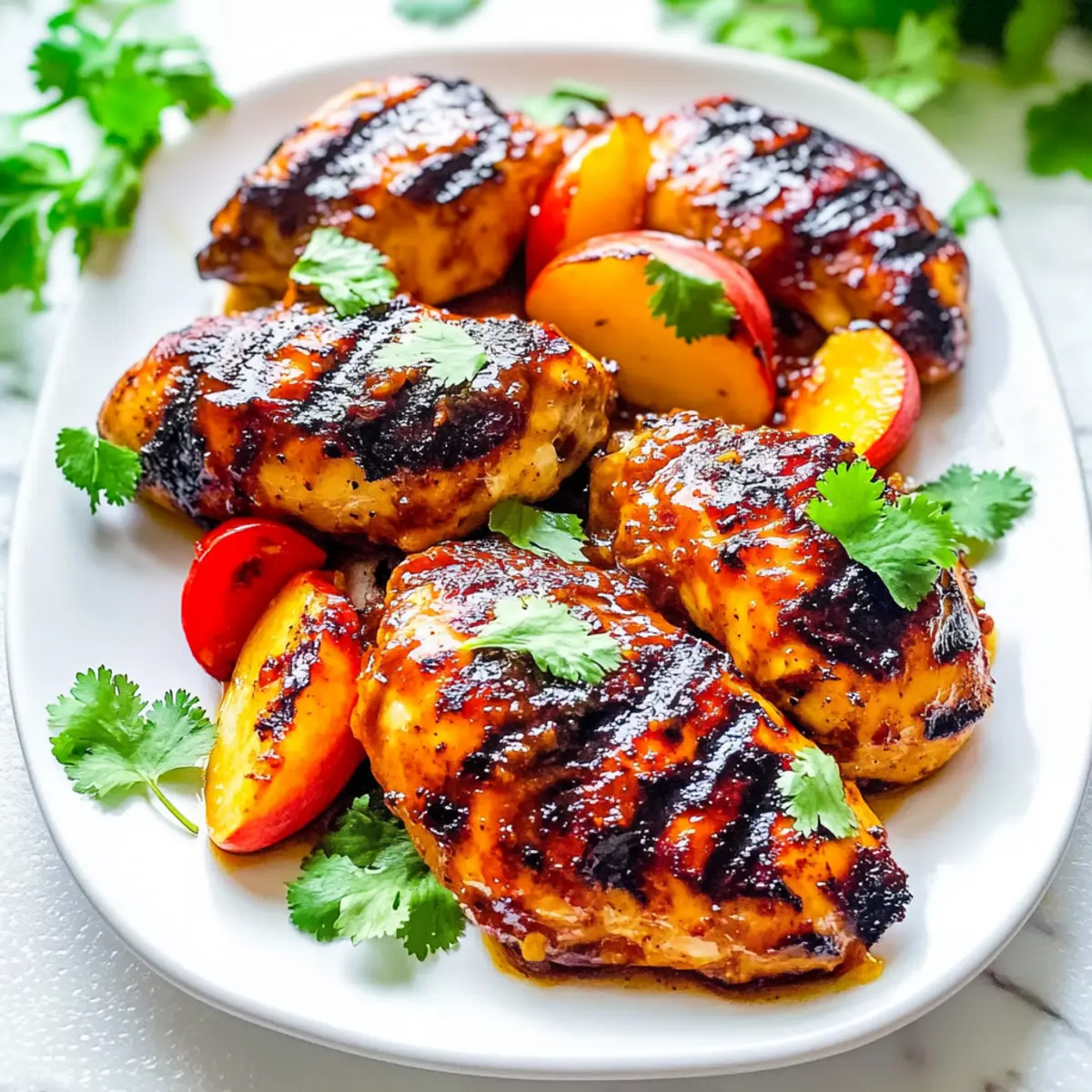 Grilled Chili Peach Chicken