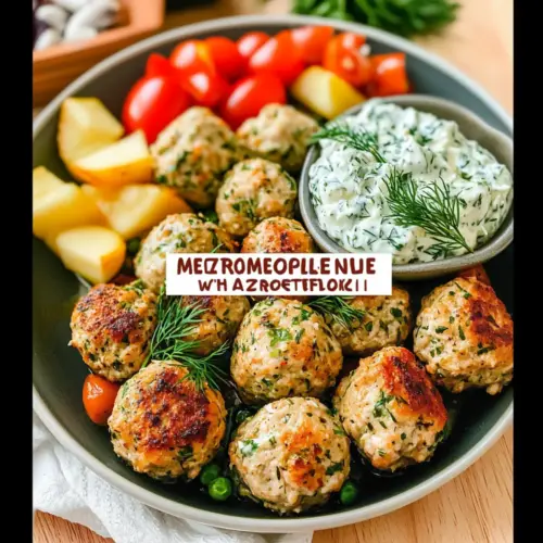 Mediterranean Chicken Meatballs Recipe