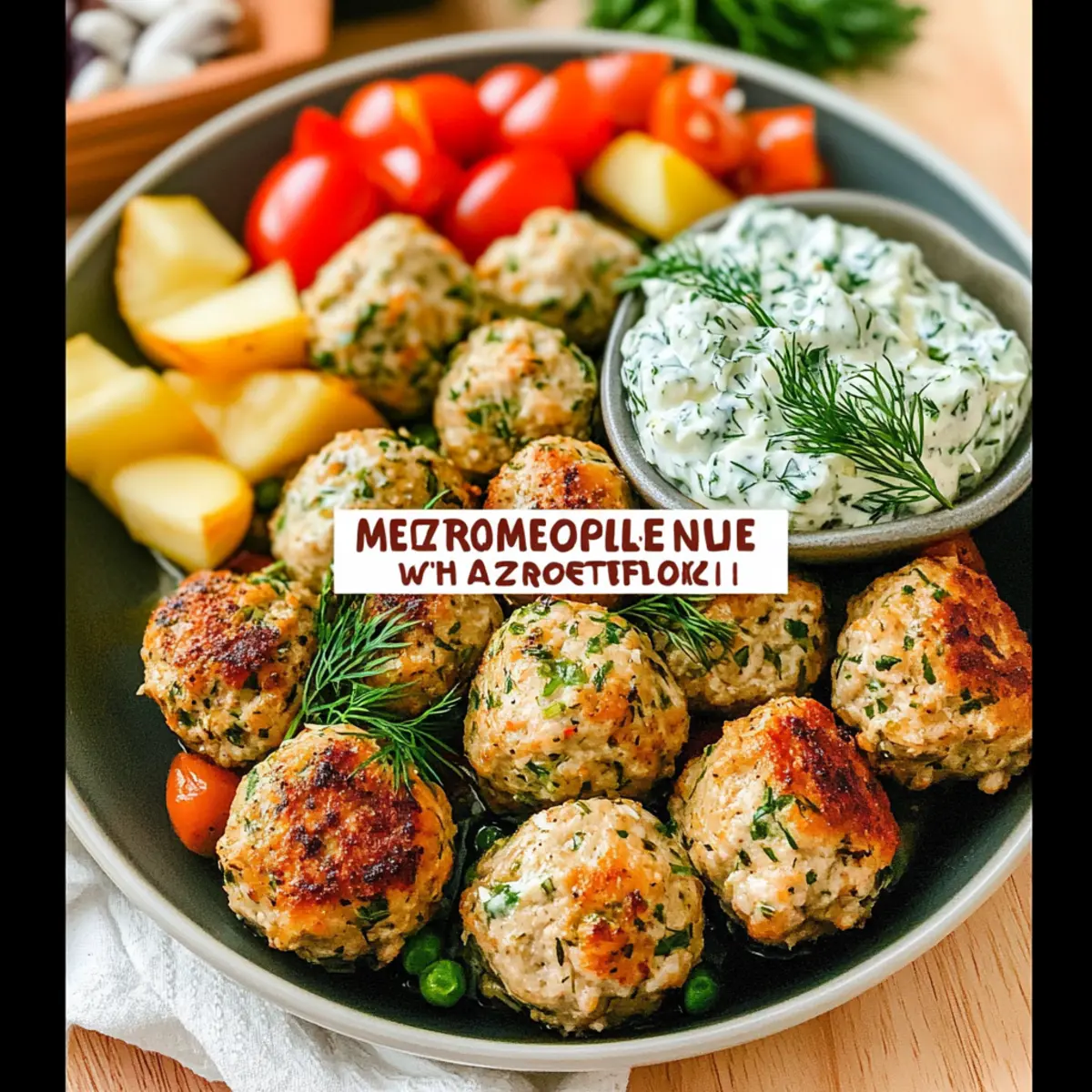 Mediterranean Chicken Meatballs Recipe