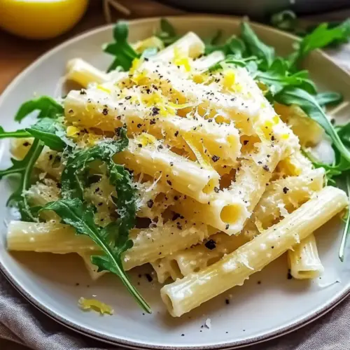 Creamy Lemon Ricotta Pasta with Arugula
