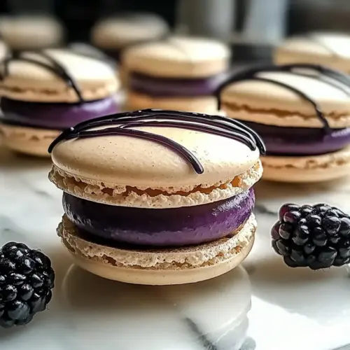 Blackberry Macarons