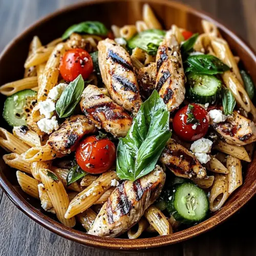 Grilled Chicken Pasta Salad with Balsamic Vinaigrette