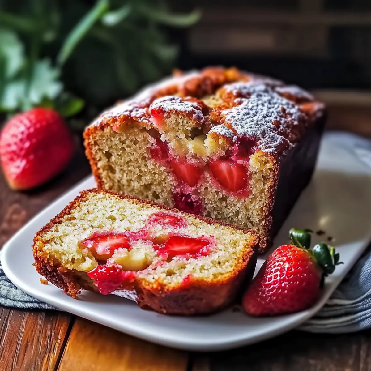 Irresistibly Moist Strawberry Banana Bread