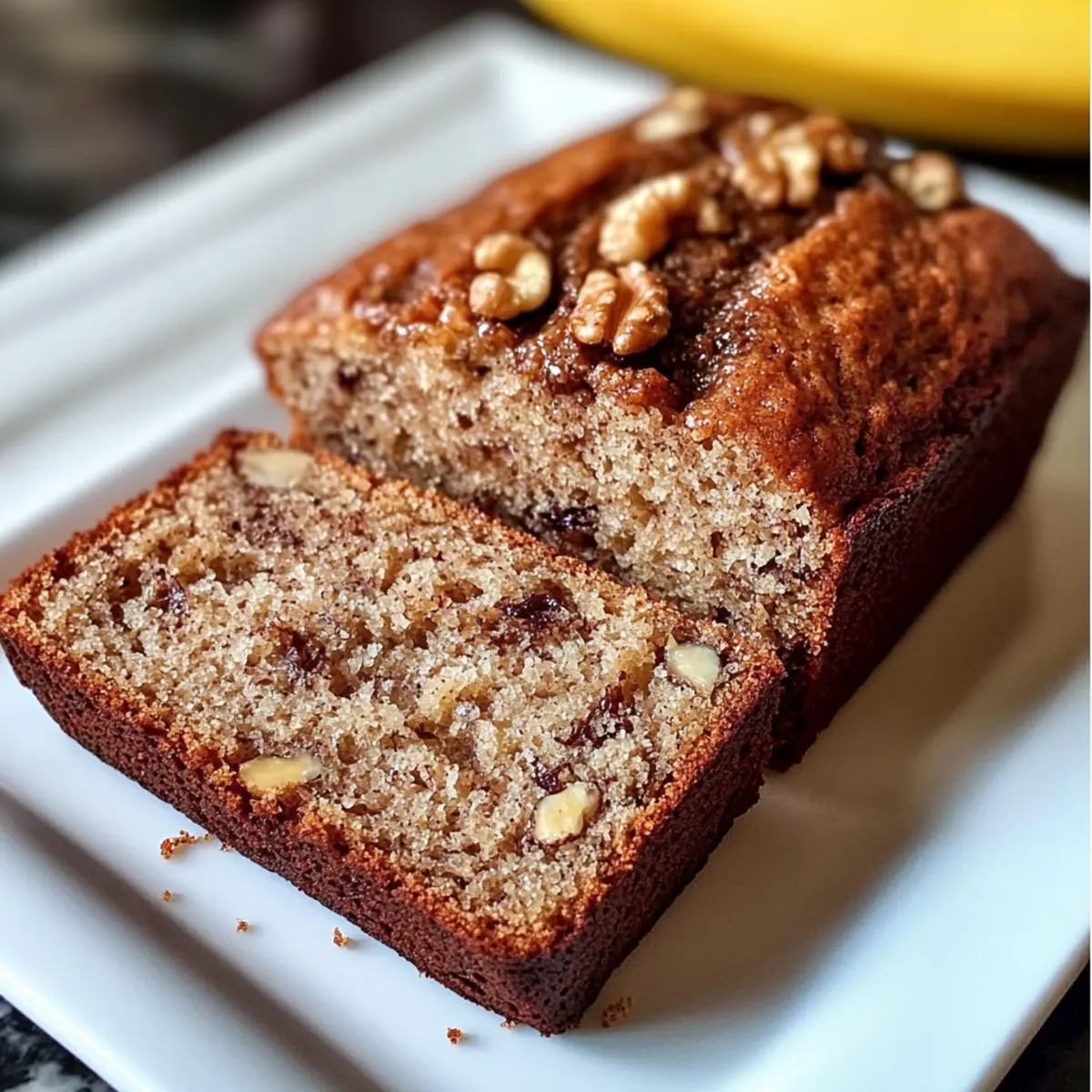 Simple Homemade Banana Nut Bread