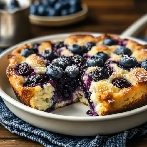 Blueberry Cottage Cheese Breakfast Bake